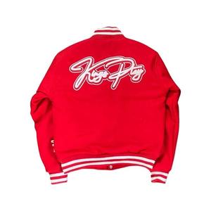 Custom Made <b>Varsity</b> <b>Jackets</b> Letterman <b>Jackets</b> Baseball College <b>Jacket</b> Pakistan Manufacture Price With Genuine Leather - Product Image 4