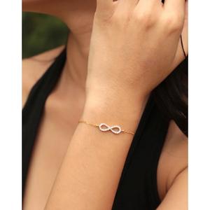 สร้อยข้อมือเพชรที่ถูกสร้างขึ้นในห้องปฏิบัติการสร้อยข้อมือกลมเพชรสำหรับผู้หญิง VS1ความชัดเจน F สีสำหรับการทำเครื่องประดับ - Product Image 1