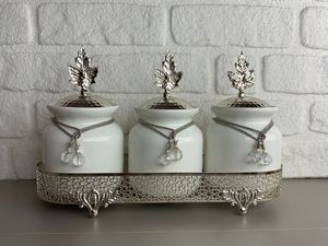 Proveedor de fábrica, vajilla, azucarero para decoración del hogar, tarro de galletas, caja contenedora de almacenamiento de cocina - Product Image 6