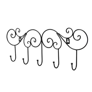 Crochets muraux en métal forgé faits à la main, mignons, revêtus de noir, pour la décoration de la maison, du salon, de la salle de bain, crochets pour manteaux, chapeaux, clés - Product Image 3
