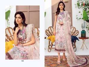 Catálogo de trajes paquistaníes de algodón Premium Tarifa al por mayor Salwar Kameez completo para ropa de fiesta con Dupatta - Product Image 4