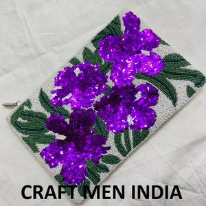 NUEVO TRABAJO DE CUADRAS HECHO A MANO 2025 HAIRBANDS para FIESTA DE MUJER y NOCHE cremallera con cuentas al por mayor - Product Image 4