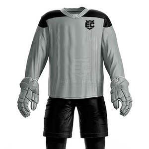 Conjuntos de hockey sobre hielo transpirables de secado rápido unisex personalizados al por mayor, uniforme de ropa de hockey sobre hielo unisex a la venta - Product Image 5