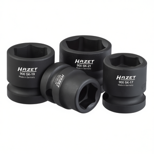 Hazet 6-Point Extra Short Square 1/2'' <b>Impact</b> <b>Sockets</b> Set with Traction Profile and Borehole 4-Piece Set - Product Image 3