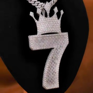 Nouveau collier pendentif diamant Hip Hop pour hommes femmes pendentifs fins disponibles à un prix abordable auprès du fabricant indien - Product Image 2