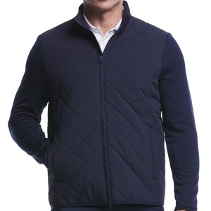 แจ็กเก็ตผู้ชายผ้าขนเป็ดน้ำหนักเบามีซิปกันลมกันน้ำมีปกตั้งทำจากไนลอนโพลีเอสเตอร์ฤดูหนาวออกแบบได้ตามต้องการ - Product Image 5