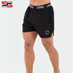 Pantalones cortos de gimnasio para correr con logotipo personalizado para hombres, ropa de entrenamiento corta, ropa deportiva atlética, pantalones cortos informales para correr en el gimnasio para hombres - Product Image 3