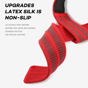 Sangles de musculation en coton pour la salle de sport, gants de musculation, sangles de poignet, équipement d'assistance pour la paume de la main pour tirer la barre - Product Image 3