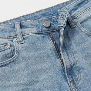 กางเกงยีนส์เดนิมลำลองสำหรับผู้หญิง คุณภาพส่งออก ราคาขายส่ง ปรับแต่งได้ ทรงขาตรง แห้งเร็ว ระบายอากาศดี ทรงพอดีตัว ซักแบบแซนด์วอช พรีเมียม - Product Image 4