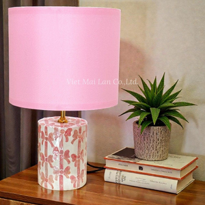 Decorative Mother of Pearl Table Lamp Handmade Inlaid <b>Shell</b> <b>Lighting</b> for Home Decoration - Product Image 2