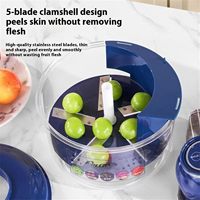 Machine à éplucher les fruits électrique automatique, petite, rechargeable, en plastique, durable, pour l'ail
