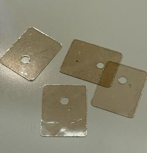 High Voltage 20x25mm 0.2mm Thick Mica Insulation <b>Sheet</b> with One Hole 18kv/mm Rated Voltage Premium Quality - Product Image 2