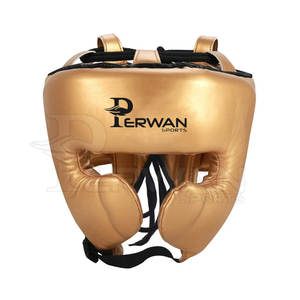 Casco de cuero transpirable de diseño personalizado de alta calidad, equipo de protección para boxeo - Product Image 1