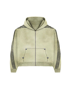 Survêtement en coton personnalisable pour homme, sweat-shirts à capuche, pantalons évasés, panneaux, vêtements de rue, look délavé à l'acide, survêtement en molleton, logo sur l'écran - Product Image 2