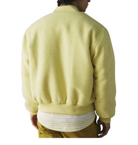 Veste universitaire en laine d'hiver pour homme avec broderie de lettres, style hip-hop, veste en laine épaisse et chaude, tailles plus disponibles - Product Image 2