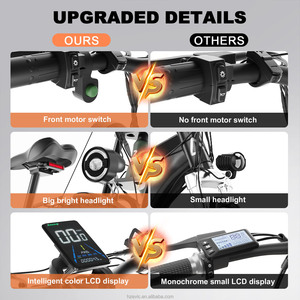 Almacén de EE. UU. Super Power 52V 2000W Dual Motor Cheap E Bikes Bicicleta eléctrica de suspensión completa Fat Tire 2024 - Product Image 2