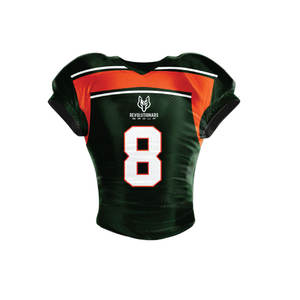 Venta al por mayor 100% poliéster fútbol americano Jersey uniforme personalizado equipo conjuntos con mangas cortas calidad única - Product Image 5