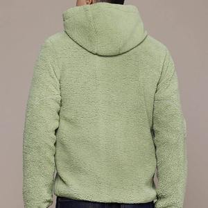 Best Price <b>Men's</b> Hooded <b>Sherpa</b> <b>Fleece</b> <b>Jacket</b> Durable Canvas Fabric Customizable Printing Waterproof Direct Factory Sale Winter - Product Image 3