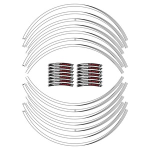 Kit de bandes adhésives avec autocollants pour roues de moto Aprilia RSV Tuono de 17 pouces, compatibles pour la décoration - Product Image 2