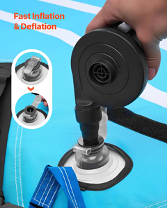 Bouée gonflable tractable pour sports nautiques, bateau pour 3 personnes, housse en nylon résistante, poignées de sécurité - Product Image 5