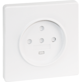 Prise carrée blanche 20A 3P + N + T 100x100mm pour usage résidentiel et commercial - Product Image 1