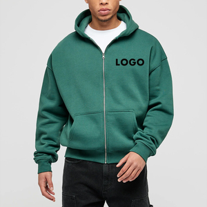 Nouvelle Arrivée Vente Chaude Confortable Épais Zip-Up Goutte D'épaule À Capuche Vintage Casual Wear Haute Qualité Personnalisation Disponible - Product Image 3