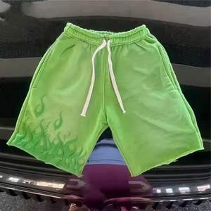 กระเป๋าผ้าฟลีซผ้าฝ้ายพิมพ์ลายเปลวไฟ100% สำหรับผู้ชายโลโก้3D แบบย้อนยุคลายกรด - Product Image 3