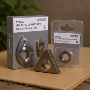 Plaquettes de tournage indexables ISO TCMT 16T304E-RM3T8430 D.4.4mm revêtues PVD, lot de 10 pour outils de tournage des métaux - Product Image 3