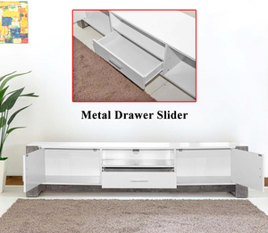 Modern Contemporary Luxury <b>TV</b> <b>Stand</b> White Marble Chipboard for Living Room Hotel Storage Furniture Knock Down 65 In+ TV6068 - Product Image 2