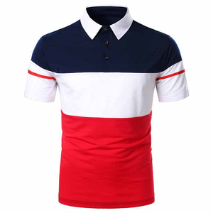 เสื้อโปโลผู้ชายแขนสั้นผ้าฝ้าย100% แนวสตรีทเสื้อใส่โลโก้ออกแบบได้ตามต้องการ - Product Image 1