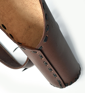 Genuine Cow Leather Archery Back <b>Arrow</b> <b>Quiver</b> for Hunting and Archery Sports Migros Brand Model MA-1056 52x10cm - Product Image 3