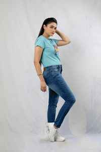 Camisetas Cortas para Mujer, Elegantes, Estampadas, de Mezcla de Algodón, Ajustadas, Transpirables, Duraderas, con Costuras Resistentes, Diseño Personalizable y Cómodo - Product Image 2