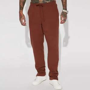 Latest Design Two Pieces Acid Wash Tracksuit Men 100% Cotton Fleece Distressed Unisex Sun Faded Oversize Hoodie - Product Image 4