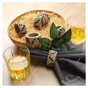 Anneaux de serviette dorés de luxe en stock, très demandés, porte-serviettes, anneaux de serviette de table à prix abordable et de bonne qualité - Product Image 3