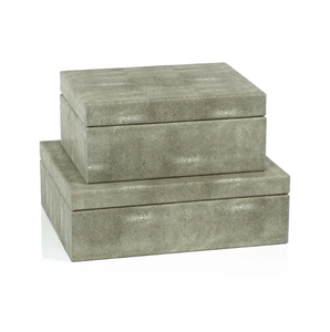 Boîte de rangement AK en laiton en cuir et os dans un ensemble fini multicolore de 3 boîtes de haute qualité au design unique pour un usage quotidien - Product Image 3