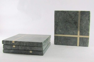 Ensemble de sous-verre incrusté de marbre peint à la main durable et écologique portable le plus demandé pour un usage quotidien et des fêtes au prix d'usine - Product Image 6