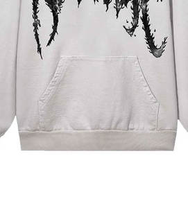 OEM ODM personalizado hombres Rhinestone sudaderas con capucha DTG DTF sublimación sudadera Streetwear pulóver ropa Casual - Product Image 5