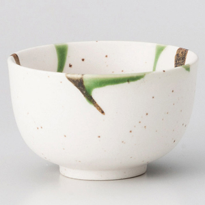 Petit bol japonais mignon et moderne en céramique blanche et noire pour desserts et fruits - Product Image 2