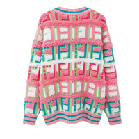 Nouveau cardigan pour femme, automne, décontracté, court, uni, col en V, boutonné, manches longues, anti-rides, fin, haute qualité, 220g, personnalisable