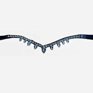 Bande de sourcils de cheval de qualité supérieure en forme de V accessoire de bride équestre équipement d'équitation décoratif de qualité supérieure élégant et durable - Product Image 3