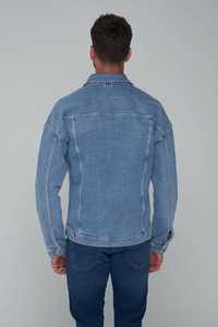 Men's Winter <b>Denim</b> Jacket Custom Logo Print Wholesale Casual Streetwear Fashionable <b>Denim</b> <b>Coats</b> Jeans Waterproof Riding Cover - Product Image 3