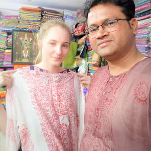 เสื้อผ้าลำลองผู้หญิง แขนสั้น ผ้าเรยอน เอวธรรมชาติ สไตล์วินเทจ ฮิปปี้ ระบายอากาศได้ดี ลายดอกไม้ ลายเพสลีย์ ปะติดปะต่อ ลายอักษรโอม พิมพ์ลายดิจิทัล - Product Image 1