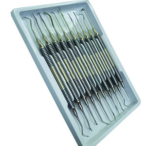 10 piezas de instrumentos de llenado compuesto restaurativo, instrumentos de llenado compuesto Dental recubiertos de Plasma azul - Product Image 6