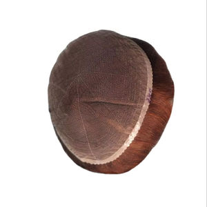 Peluca de Cabello Humano con Frente de Encaje para Hombre, Cabello Remy Indio, Prótesis Ligera e Impermeable - Product Image 1