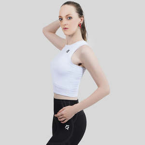 Soutiens-gorge de sport confortables GA Sports White Vest - Product Image 4