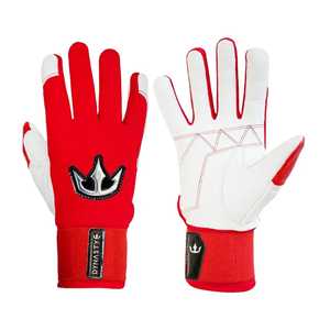 Guantes de bateo de béisbol de cuero personalizados Pro Grip, ligero y duradero para hombres, mujeres, tallas para jóvenes - Product Image 4
