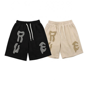 High Quality Men's <b>Shorts</b> 100% Cotton Puff Printed <b>Shorts</b> Casual Wear Hot Selling Custom <b>Shorts</b> - Product Image 1