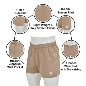 Wholesale Polyester Spandex <b>Mens</b> Athletic <b>Shorts</b> <b>4</b> Way Stretch Training <b>Shorts</b> <b>for</b> Tennis with Two Side Pockets Sport <b>Shorts</b> - Product Image 5
