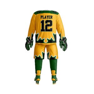 Comprar alta calidad a prueba de viento uniformes de hockey sobre hielo hombres jóvenes entrenamiento profesional hielo transpirable Jersey pantalones conjuntos deportivos - Product Image 2