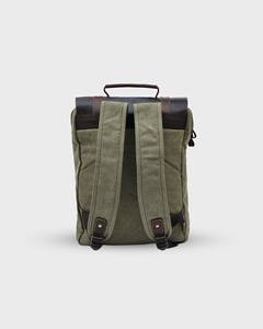 <b>Leather</b> Canvas Luxury <b>Backpack</b> Vintage Look Large Capacity Lightweight Eco-Friendly Travel School <b>Laptop</b> Rucksack LCBP-0059 - Product Image 6